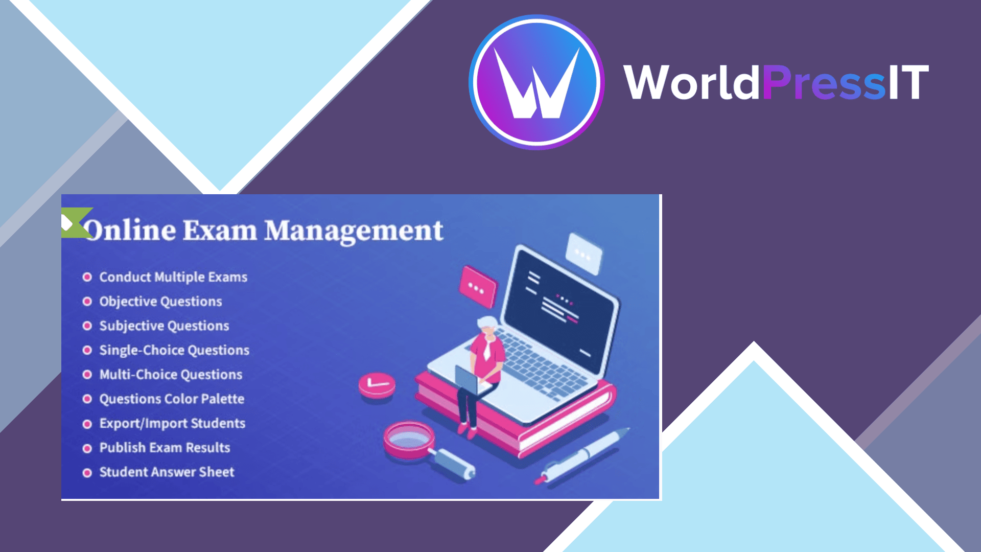 Online Exam Management - Education and Results Management - WorldPress IT