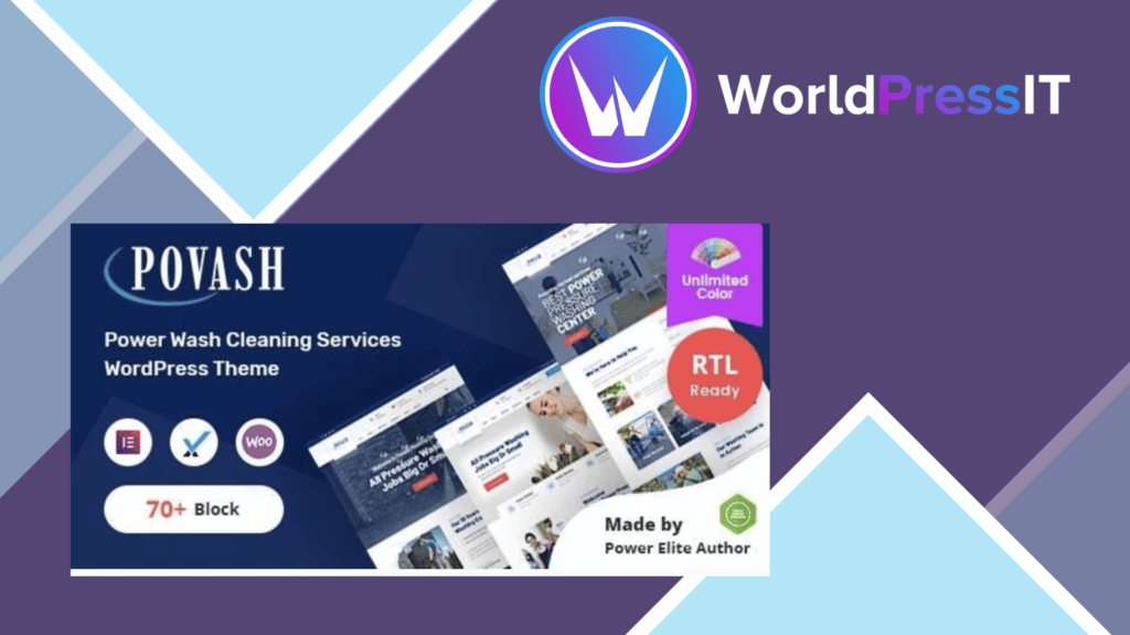 Povash | Power Wash WordPress Theme + RTL