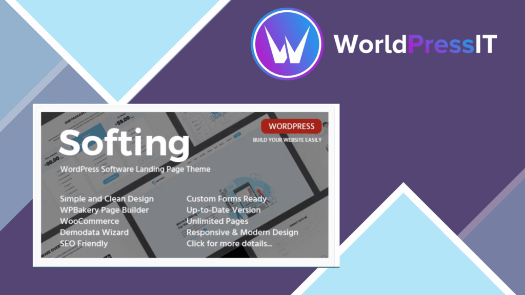Softing - WordPress Software Landing Page Theme