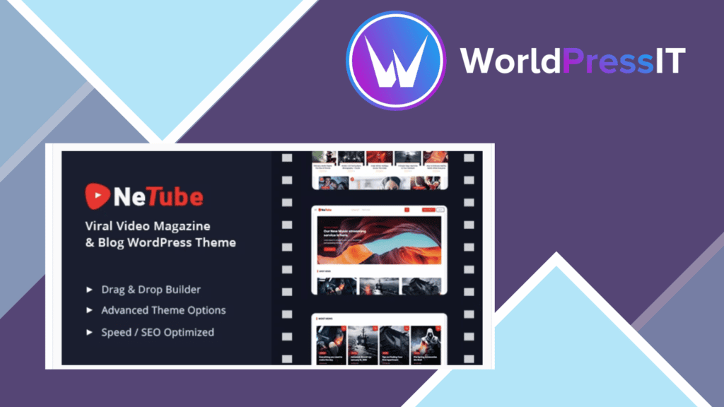 Netube - Viral Video Blog / Magazine WordPress Theme