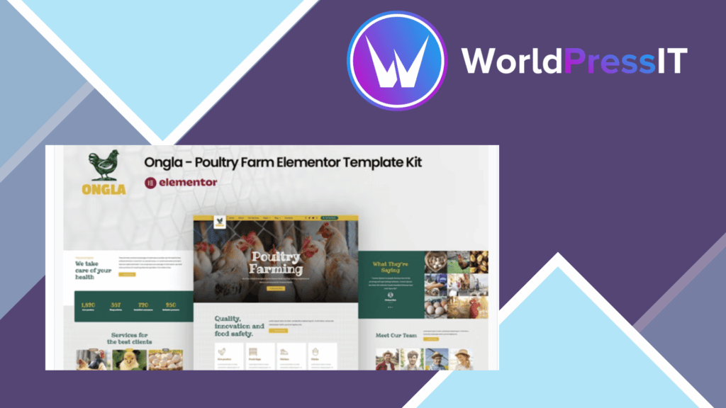 Ongla - Poultry Farm Elementor Template Kit