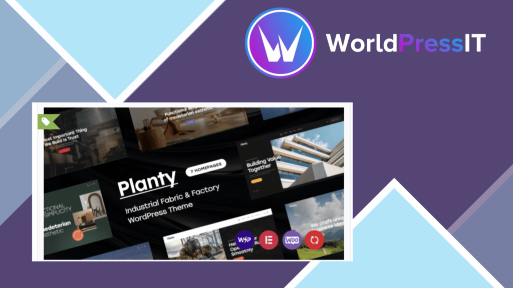 Planty - Industrial Fabric and Factory WordPress Theme