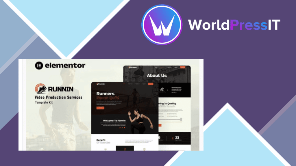 Runnin - Video Production Service Elementor Template Kit