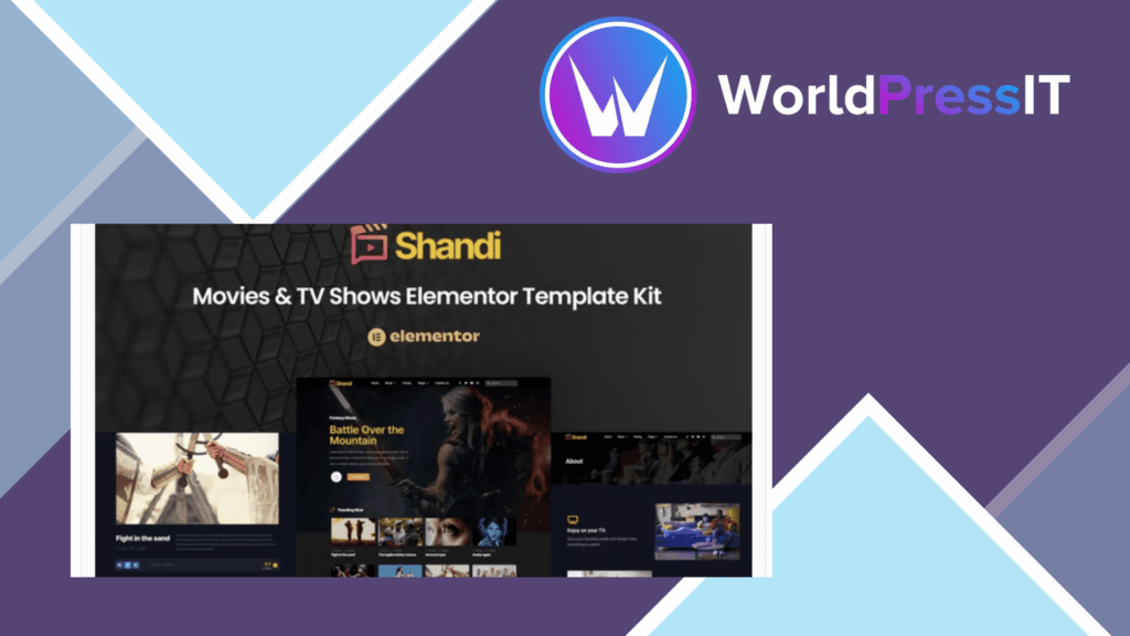Shandi – Movies and TV Shows Elementor Template Kit