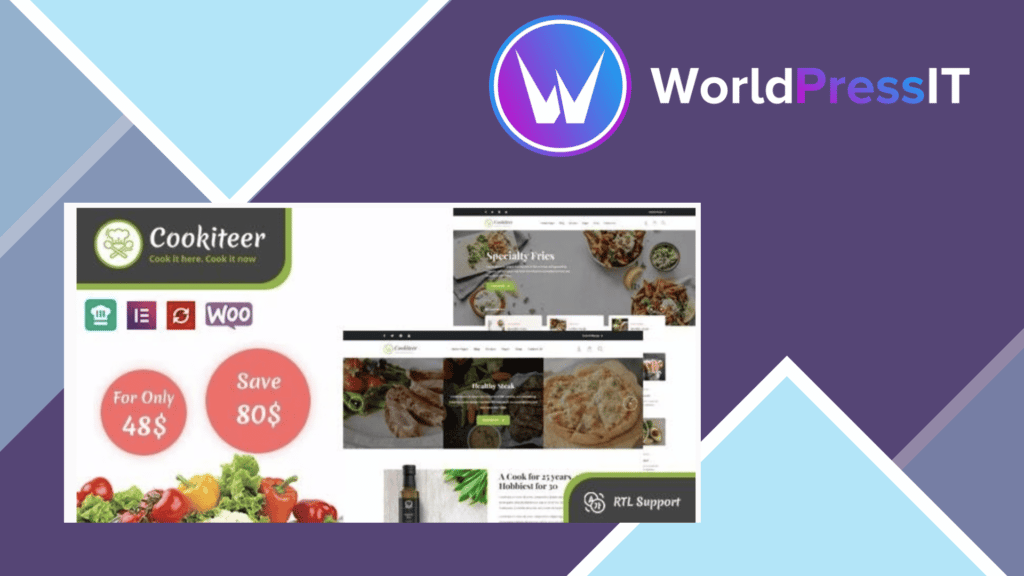Cookiteer - Food and Recipe WordPress Theme