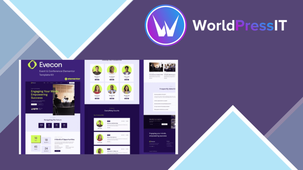 Evecon - Event and Conference Elementor Template Kit