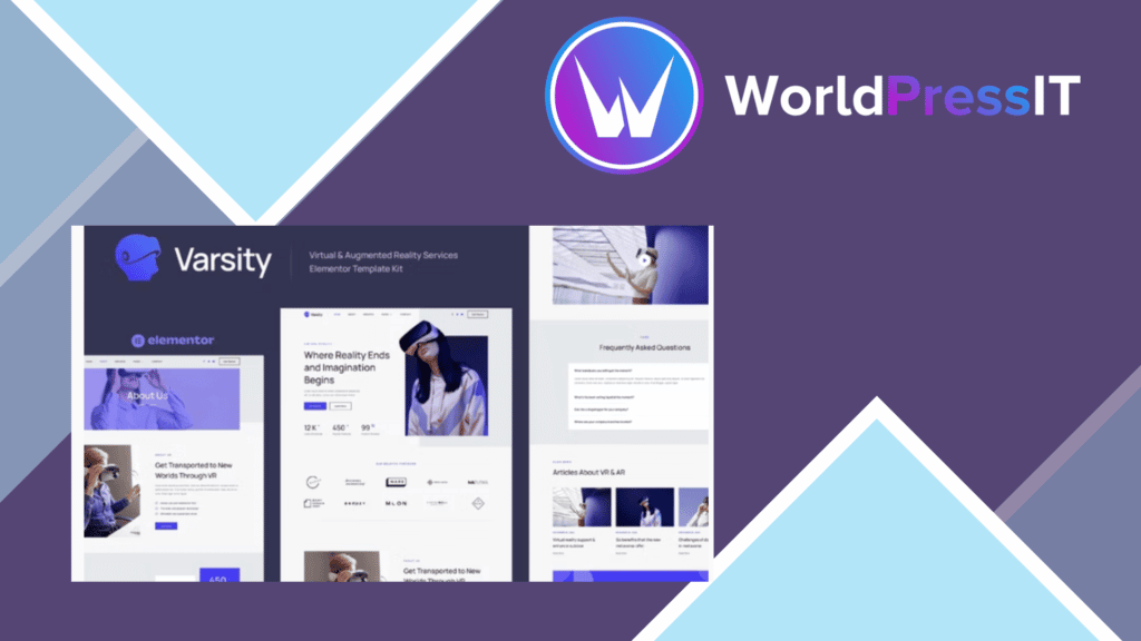Varsity - Virtual and Augmented Reality Services Elementor Template Kit