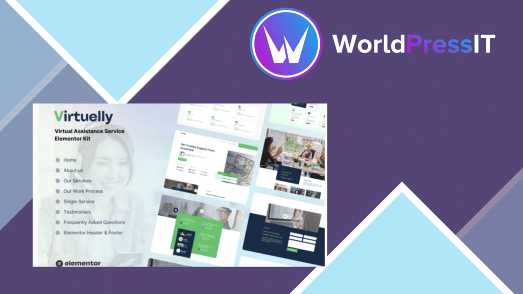 Virtuelly - Virtual Assistant Service Elementor Template Kit