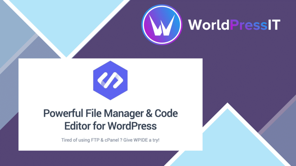WPIDE File Manager and Code Editor Premium