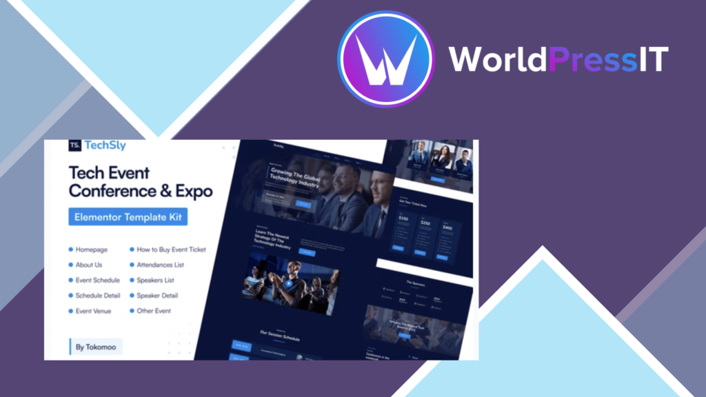 TechSly - Tech Event Conference and Expo Elementor Pro Template Kit