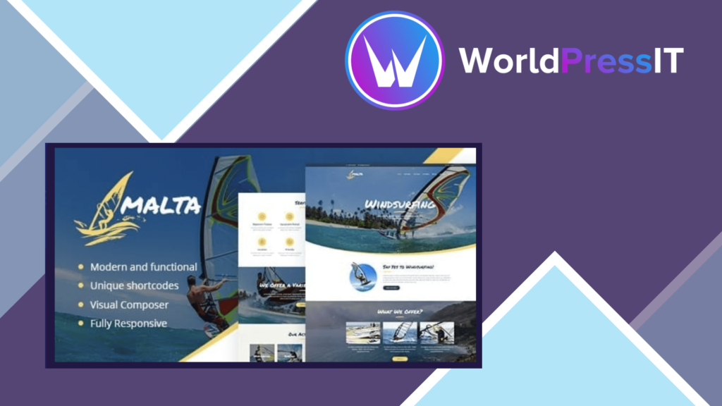 Malta - Windsurfing, Kitesurfing and Wakesurfing Center WordPress Theme