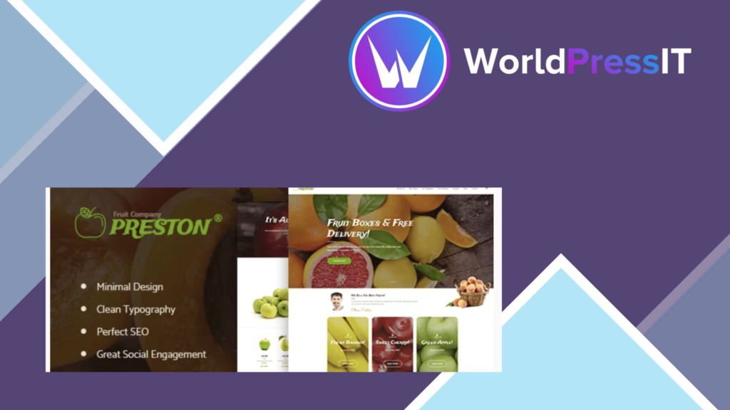 Preston | Fruit Company and Organic Farming WordPress Theme