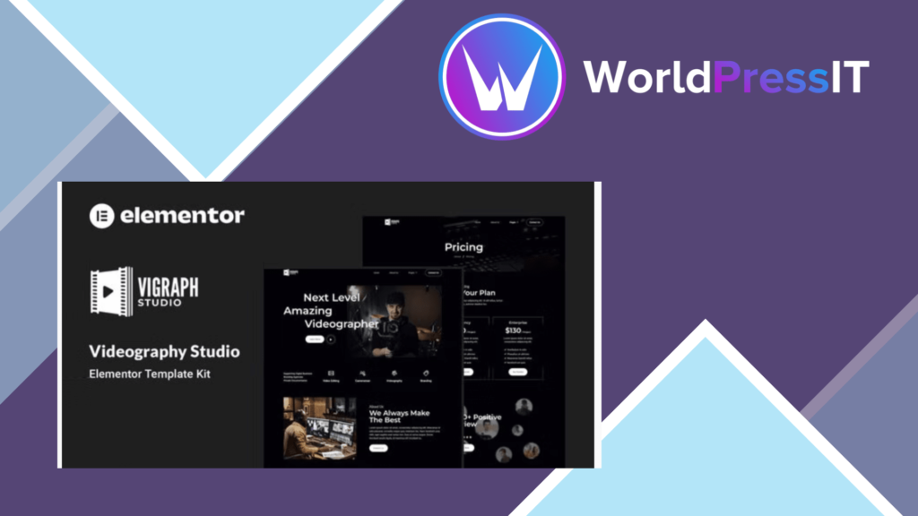 Vigraph - Videography Studio Elementor Template Kit