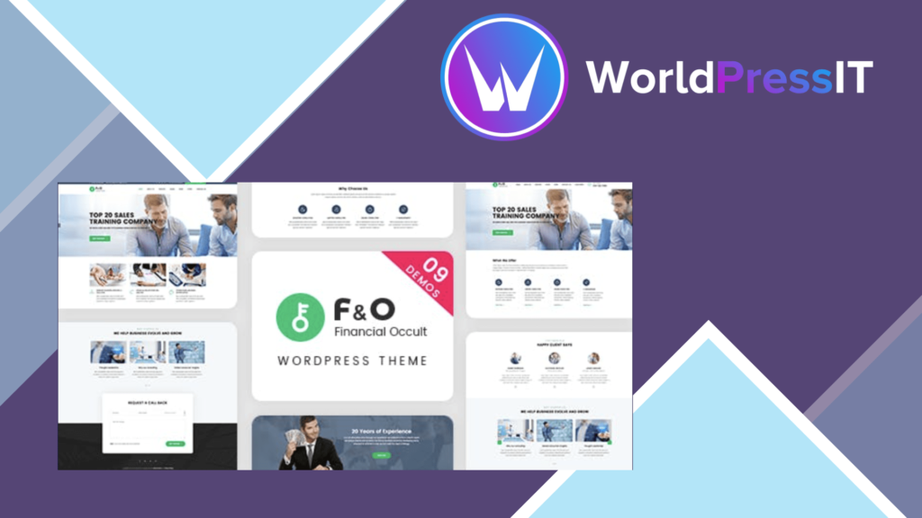 F and O - Consultant Finance WordPress Theme