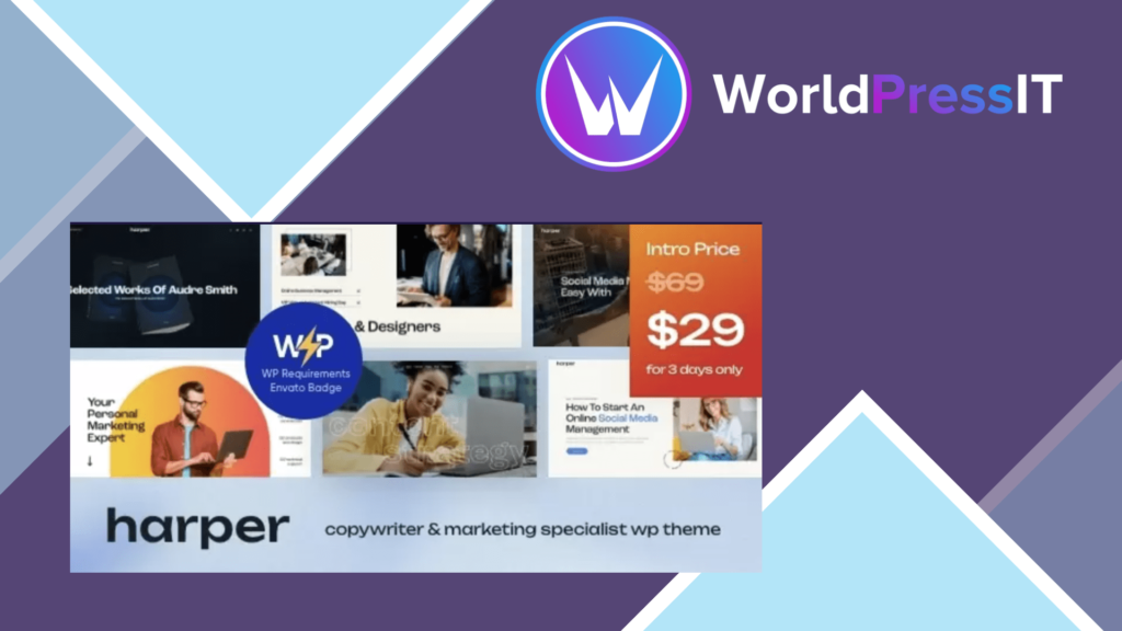 Harper - Copywriter and Marketing Specialist WordPress Theme