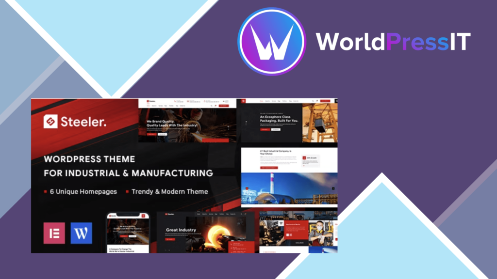 Steeler - Industrial and Manufacturing WordPress Theme
