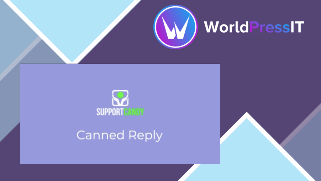 SupportCandy – Canned Reply