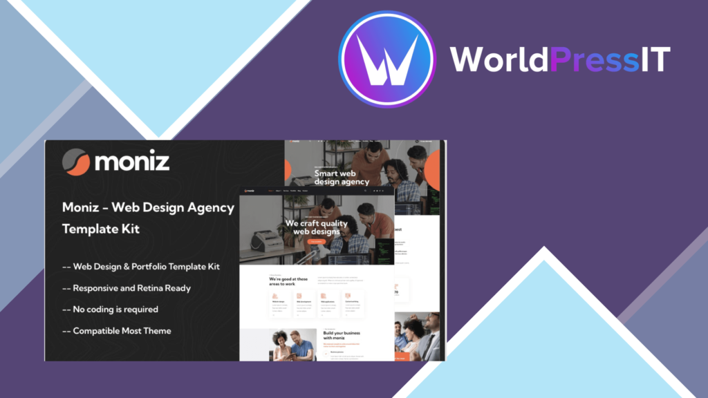 Moniz – Web Design Agency Elementor Template Kit