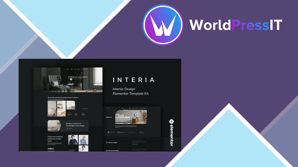 Interia – Interior Design Elementor Template Kit