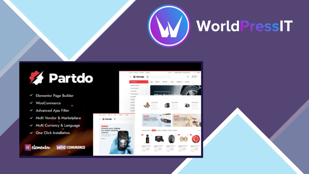 Partdo - Auto Parts and Tools Shop WooCommerce Theme