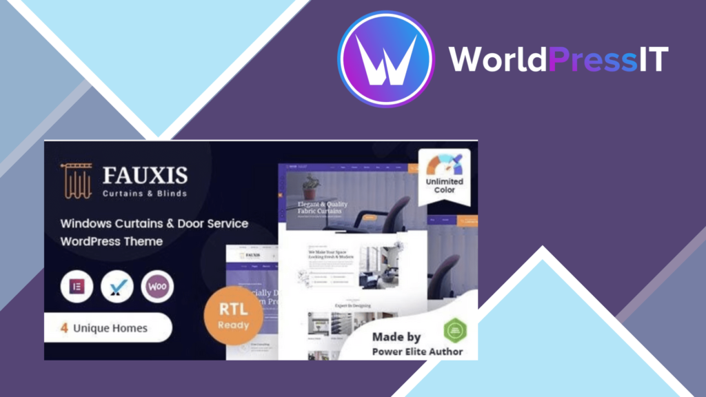 Fauxis - Windows Curtains WordPress Theme + RTL