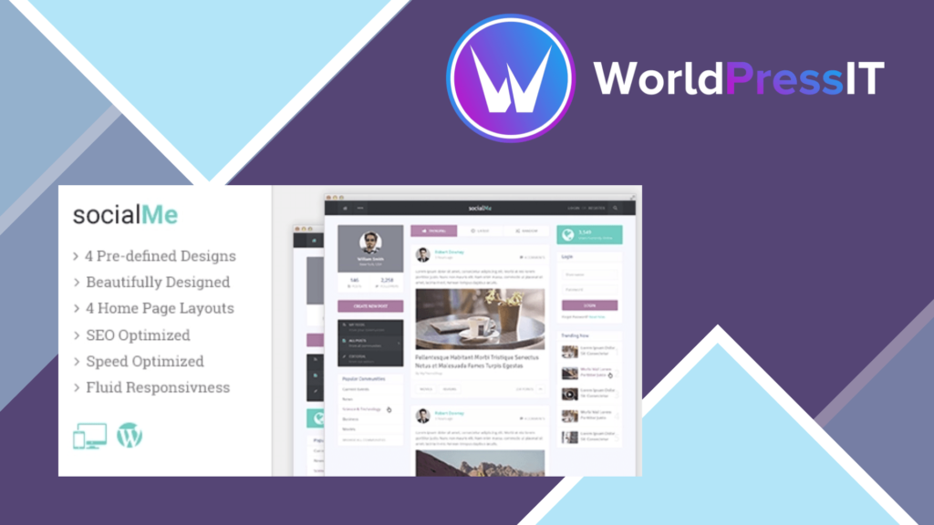 SocialMe – WordPress Theme
