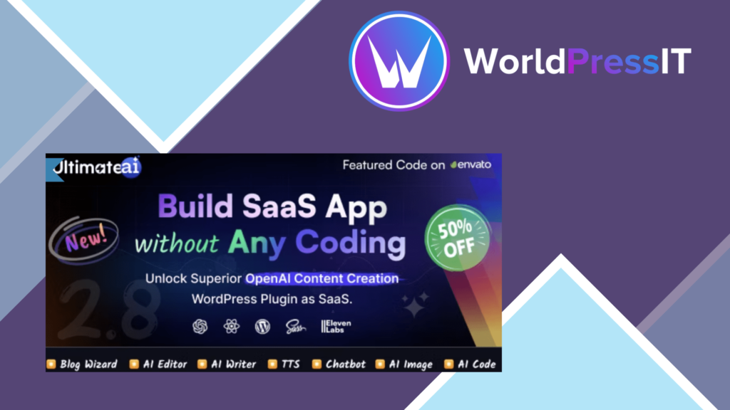UltimateAI - OpenAI Content Generation WordPress App as SaaS