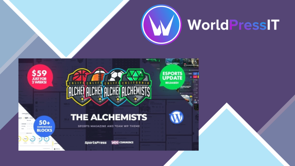 Alchemists - Sports, eSports and Gaming Club and News WordPress Theme