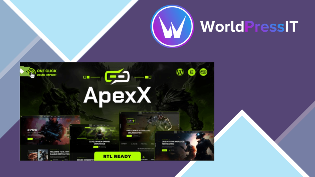 ApexX - Esports and Gaming WordPress Theme