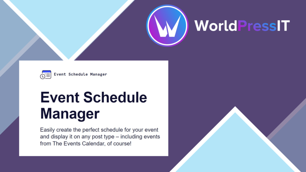 Event Schedule Manager