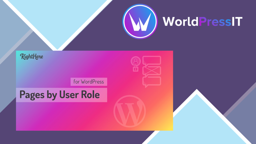 Pages by User Role for WordPress