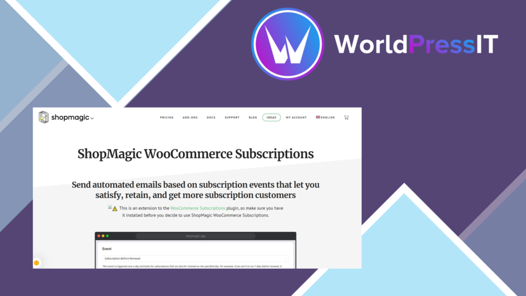 ShopMagic for WooCommerce Subscriptions