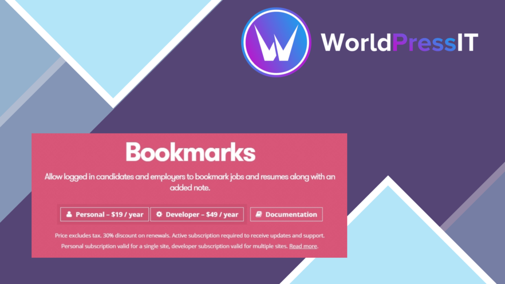 WP Job Manager Bookmarks