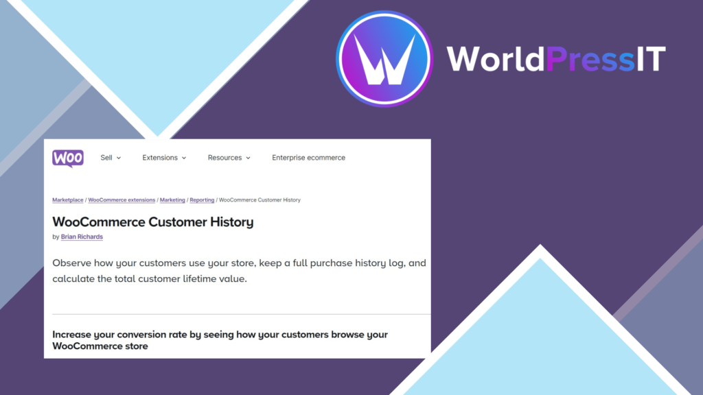 WooCommerce Customer History