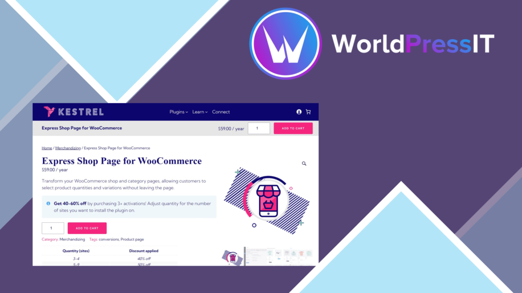 WooCommerce Express Shop Page