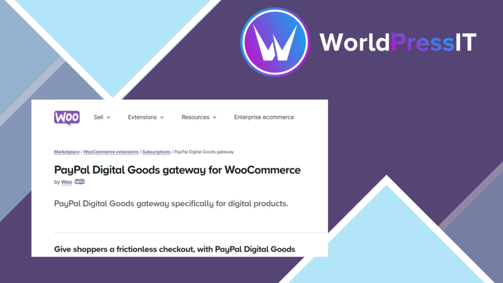 WooCommerce Paypal Digital Goods Gateway