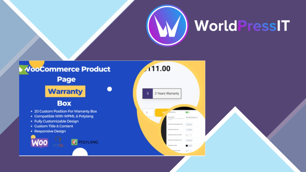 WooCommerce Product Page Warranty Box