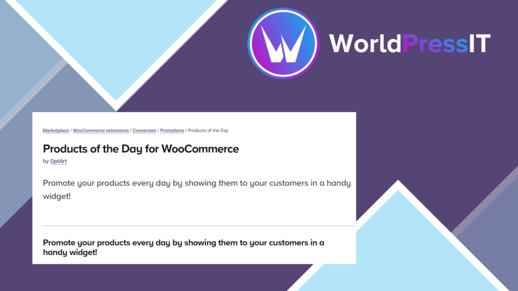 WooCommerce Products of the Day