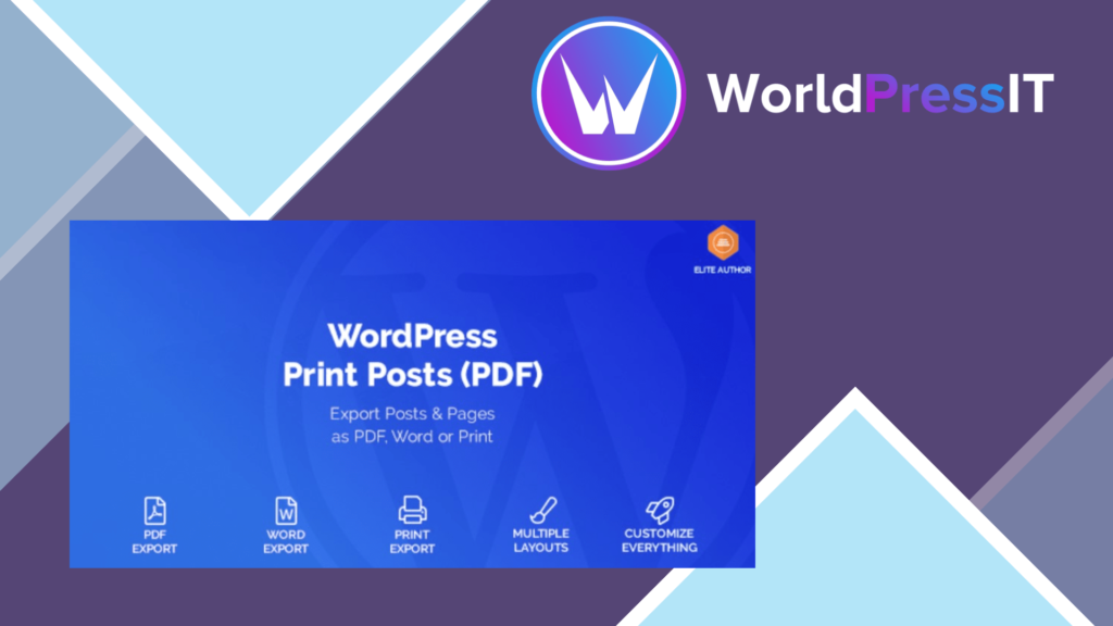 WordPress Print Posts and Pages