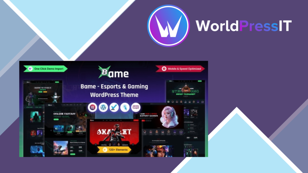 Bame - eSports and Gaming WordPress Theme