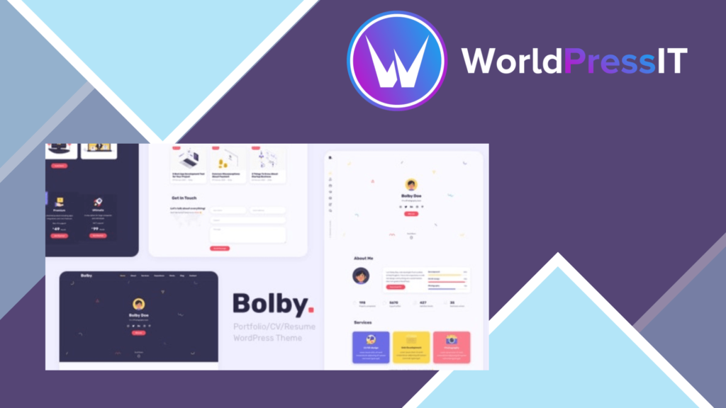 Bolby - Portfolio/CV/Resume WordPress Theme