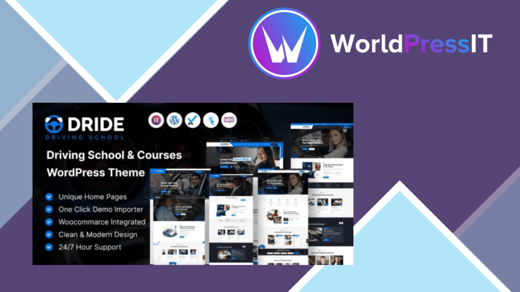 Dride - Driving School and Courses WordPress Theme