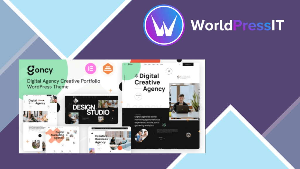 Goncy - Digital Agency and Creative Portfolio WordPress Elementor Theme