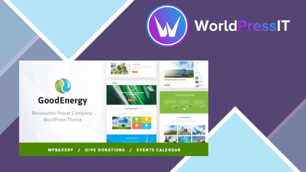 Good Energy - Ecology and Renewable Power Company WordPress Theme