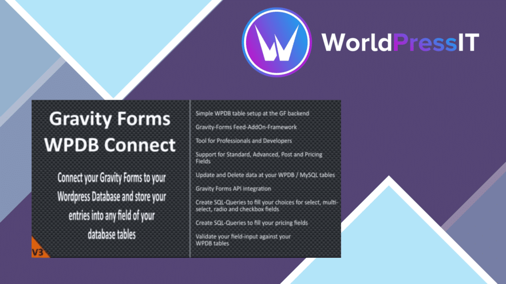 Gravity Forms - WPDB / MySQL Connect