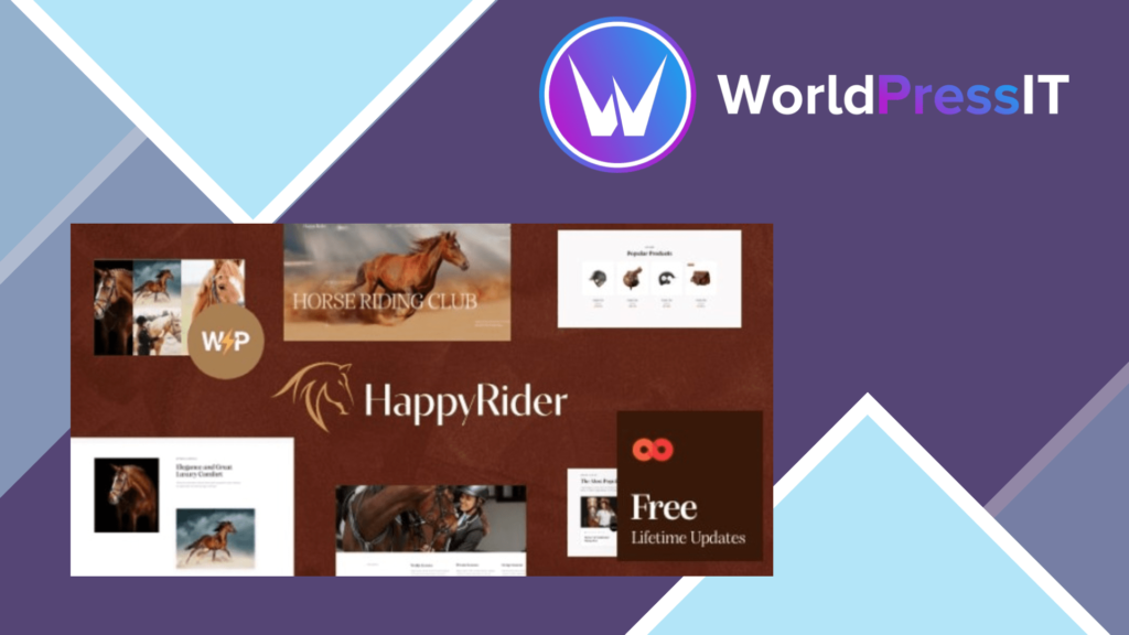 Happy Rider - Horse School and Equestrian Center WordPress Theme