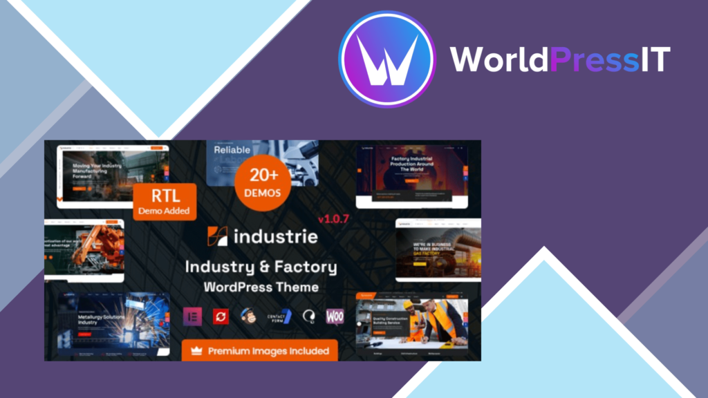 Industrie - Factory and Industry WordPress Theme