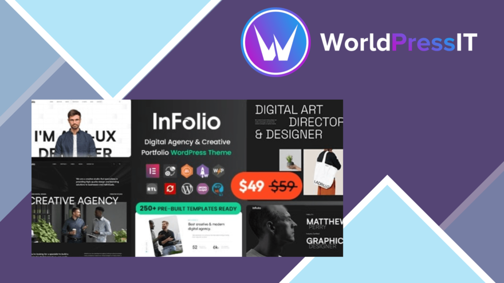 Infolio - Digital Agency and Creative Portfolio WordPress Elementor Theme