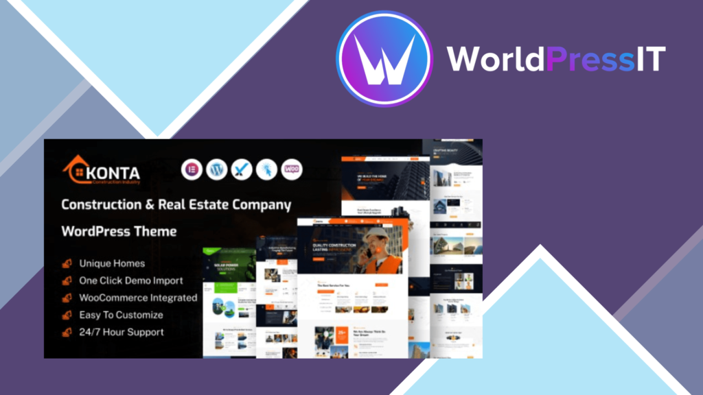 Konta - Construction and Real Estate Company WordPress Theme