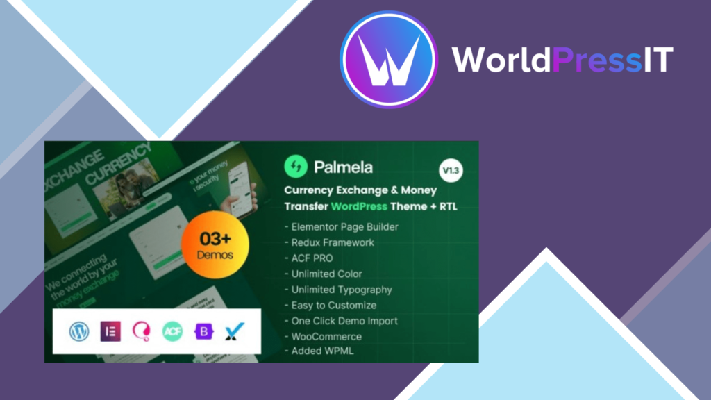 Palmela - Online Banking and Money Transfer WordPress Theme